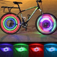 hot wheel 3 Lighting Mode LED Neon Bicycle Wheel Spoke Light Waterproof Color Bike Safety Warning Light Cycling Light Bicycle Accessories