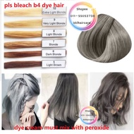 🔥ReadyStock🔥Hair Dye Color Cream 100ML /Professional Hair Salon Dye Hair Cream/ash grey /ash blue/as