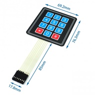 Keypad Numpad Membrane 4x3 3x4 12 Matrix Arduino Sensor Button Input
