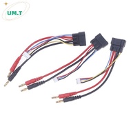 UM.T TRX ID Malepatible Charger Lead 4S/3S/2S  Bullets Connector Charging Cable To 4mm Banana For TR
