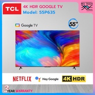 TCL 4K HDR GOOGLE TV 55 นิ้ว รุ่น 55P635 ทีวี One