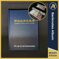 Banknote Album PMG Grading  2 Rows 40 slots / Money Album / Currency Album / Notes Album