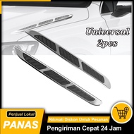 Nippy 2pcs Universal Eksterior Otomotif Aliran Udara Samping Mobil HD-717 Aliran Udara Samping Mobil