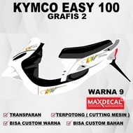 Kymco Easy 100 Stickers / Striping stickers - Kymco Easy 100 variation striping list stickers / Stri