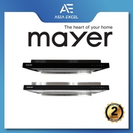 MAYER MMSI903OT 90CM BLACK / SILVER SEMI-INTEGRATED SLIMLINE HOOD