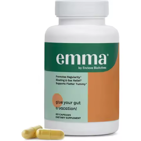 Emma Gut Health Relief Supplement for women and men, Gut and Digestive support capsules for constipa