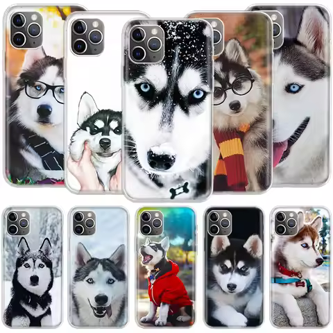 Siberian Husky Sled Dog Phone For Apple Iphone 12 13 Mini 15 Pro Max 11 Pro 14 Plus 16 Pro Max 16E C