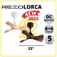 🔥FREE SHIPPING🔥 LORCA 23 Inch Ceiling Fan Remote Control DC Motor Baby Fan / Kipas Siling