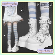 [ORD] gothic lolita style women's shoes - y2k Japanese style ulzzang shoes with flat sole
