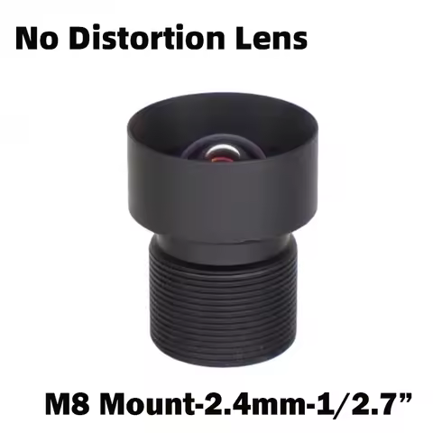 M8*0.35 Mount No Distortion HD 5MP 2.4mm Lens 1/2.7 Inch F2.4 With IR Filter 650nm For Scanner FPV D