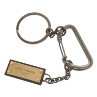 成色極佳 Dolce & Gabbana 金屬Plate灰色 logo 銘牌鑰匙圈包飾 0681 [二手] DOLCE & GABBANA