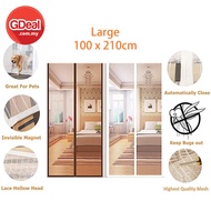GDeal Mosquito Curtain Manual Mute Stripe Magnetic Anti Flying Insects Soft Screen Curtain Langsir(1