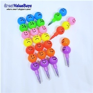 [SG] 7 colour stacking crayon stackable colouring stationery birthday goodie bag gift Childrens Day
