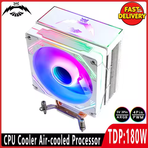 LGA2011 Cooler Compatible xeon x79 x99 Game Heatsink 120mm ARGB Fan 4/6 Heat Pipes PC CPU install In