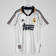 22/23 Retro Collar Real Madrid Dragon Jersey Custom Name 1998/00 Season Real Madrid Home Retro Jerse
