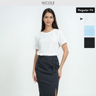 (Blouse Only) Nicole Exclusives Round Neck Blouse (NER6628B)