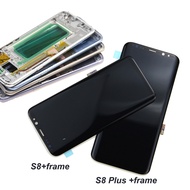 LCD for SAMSUNG Galaxy S8 Plus G950 G950F G955 G955F Touch Screen Digitizer full Assembly with Frame