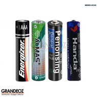 2 PCS Battery AAA / A3 Battery AAA Battery UltraHero Almas Penesmig Yu Dong Handa Energizer