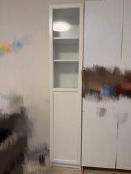 IKEA BILLY/OXBERG 玻璃門書櫃組合 白色