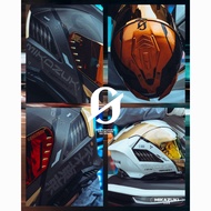 Gracshaw Full Face Helmet GLADEON G9300 GLADEON FULL FACE HELMET Double Visor (SIRIM APPROVED) Helm 