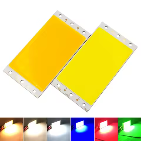 94x50MM COB LED Panel Light Dimmable DC 12V 15W Ultra Bright Warm Natural Cold White Blue Strip Lamp