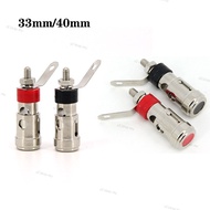 33mm 40mm metal Push-Type Spring Terminal Speaker Amplifier Spring Self-Locking power Socket Push-Ty