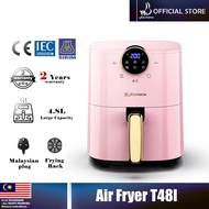 Yilizomana Air Fryer Touch Oil-free Oven Household Cooker Fryer Oven Fryer Home Appliances Kitchen AF16 - Pink (4.8L)