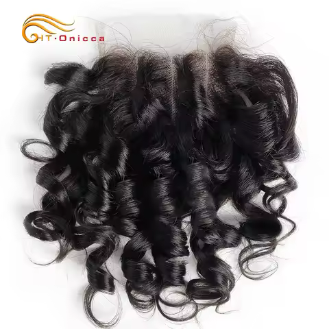 Brazilian Curly Closure 4x4 Three Part Pre Plucked 100% Human Hair Closure Color 1B/27/4/30/33/99J R