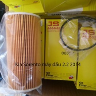 Oil filter for Kia Sorento diesel engine 2.2L 2014-2017 code OE0076 by JS Asakashi Japan