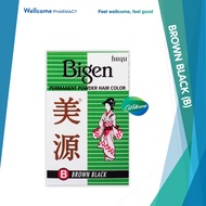 Bigen Permanent Powder Hair Dye Colour - Brown Black (B)