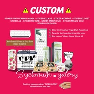 STIKER KLOSET CUSTOM -STIKER PINTU CUSTOM - STIKER KULKAS CUSTOM - STIKER KOMPOR CUSTOM