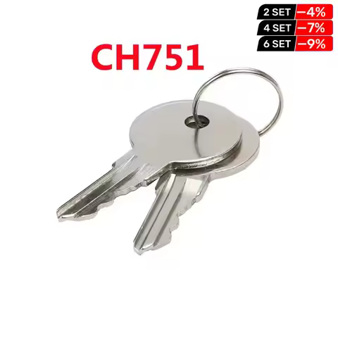 Keychannel 2PCS CH751 Copper Key Universal Keys 751CH Key for Elevator Lock Control Cabinet Room Car