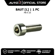 1 PC Bolt L M8 X 25 Key 5 L6 8 x 25 K 5 P Pitch 1.2 BoltBolt