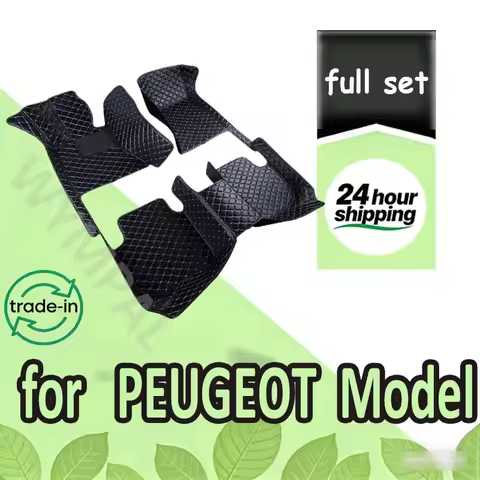 Car Floor Mats For PEUGEOT Traveller Rifter 106 2Door 107 508L Car Accessories
