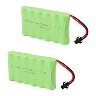 6V 2200mah Ni-MH AA Rechargeable Battery Pack with SM-2P Black 2Pin Plug for RC Truck Cars