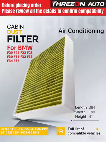 For BMW 1 F20 F21 BMW 2 F22 F23 F87 BMW 3 F30 F80 F34 F31 BMW 4 F32 F33 F36 Activated Carbon Air Cab