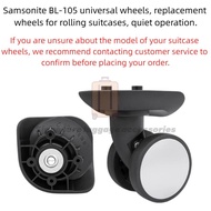 2pcs BL-105 Luggage Wheels Replacement Samsonite American Tourister Silent Swivel Caster Compatible 