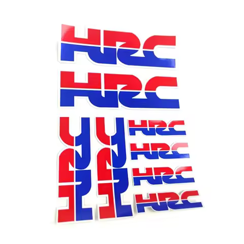 HRC Motorcycle Decoration Stickers for Honda Reflective Waterproof Helmet Racing Decals Accessories 