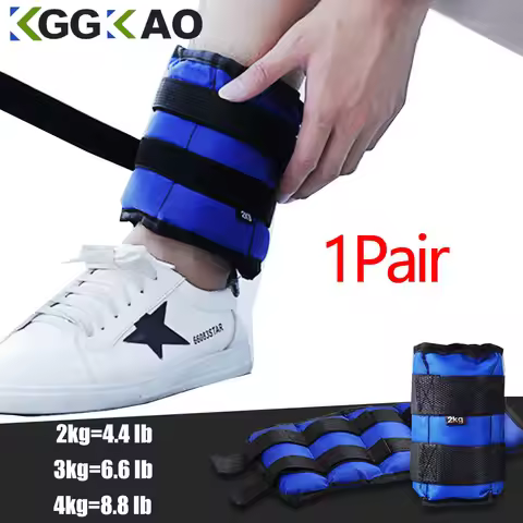 1Pair Adjustable Wrist Ankle Weights 2kg/4.4LBS,3kg/6.6LBS,4kg/8.8LBS Weight for Jogging, Gymnastics