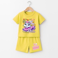 Happy Rabbit Girls' Short Sleeve Jumbo Suit G-438