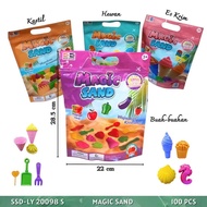 Kinetic Sand Magic Kinetic Educational Toys for Children Play Set Magic Sand Ice Cream Animal Fruit 