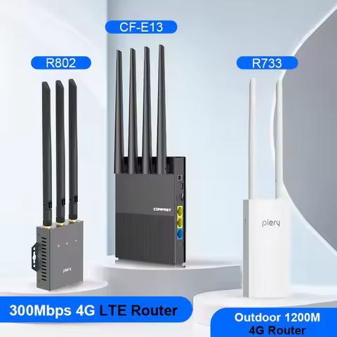 PLERY/COMFAST CAT 4/6 4G LTE Router Outdoor 300/1200Mbps WIFI 5/WIFI 6 Wireless Router With SIM DC/P