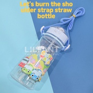 children's water bottle Baby water bottle baby water bottle with straw Disney Tayo Premium Shoulder Straw Water Bottle