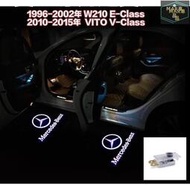 MAR 賓士專用 BENZ W210 96-02年 老款E系 10-15年 直上 LED鐳射照地投影迎賓燈 VITO
