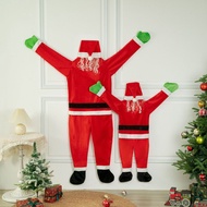 [Christmas Gift] Grinch Santa Christmas Decor - Large & Small Size Santa Grinch Costume, Festive Hom