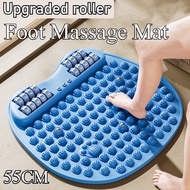 🔥Ready Stock🔥 55CM Foot Massage Mat with Massager Roller 指压板 TPE Plantar Fasciitis Massage 指壓板超慢跑