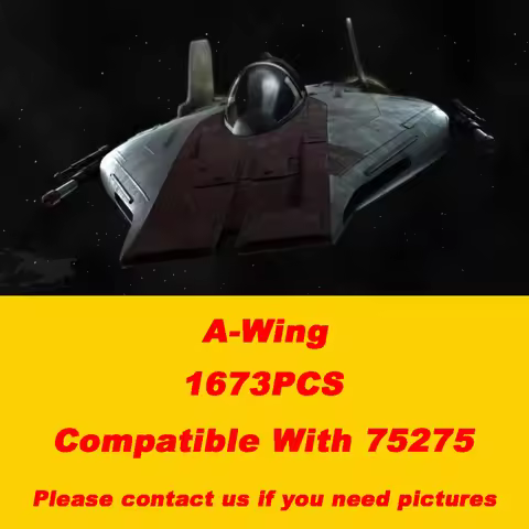 IN STOCK Star Movie Toys A Wing Starfighter Building Block UCS Model Assembly Bricks Toys For Kids B