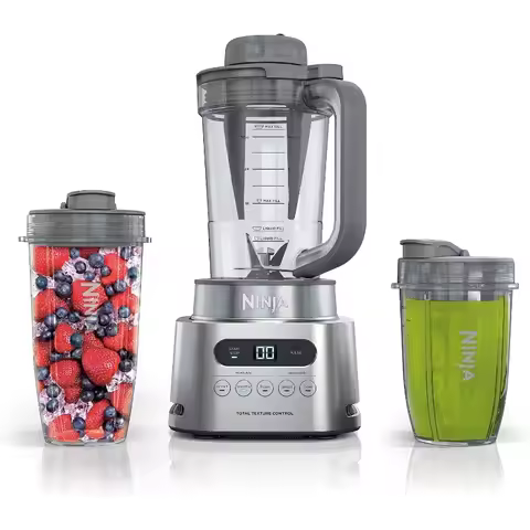 Ninja SS151 TWISTi Blender DUO, High-Speed 1600 WP Smoothie Maker & Nutrient Extractor, 34-oz. Pitch