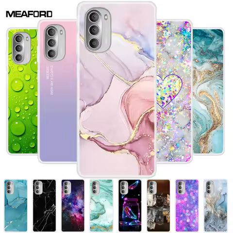 For Moto G31 Cases G71 G51 5G G41 Marble Soft TPU Silicone Back Covers for Motorola G71 5G Case Coqu
