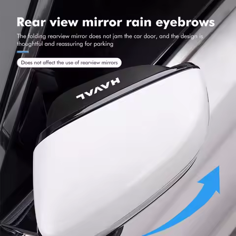 2pcs Car Rearview Mirror Rain Rainy Shield Guard Rain Eyebrows For Haval H6 Jolion H9 F7X Dargo H1 H